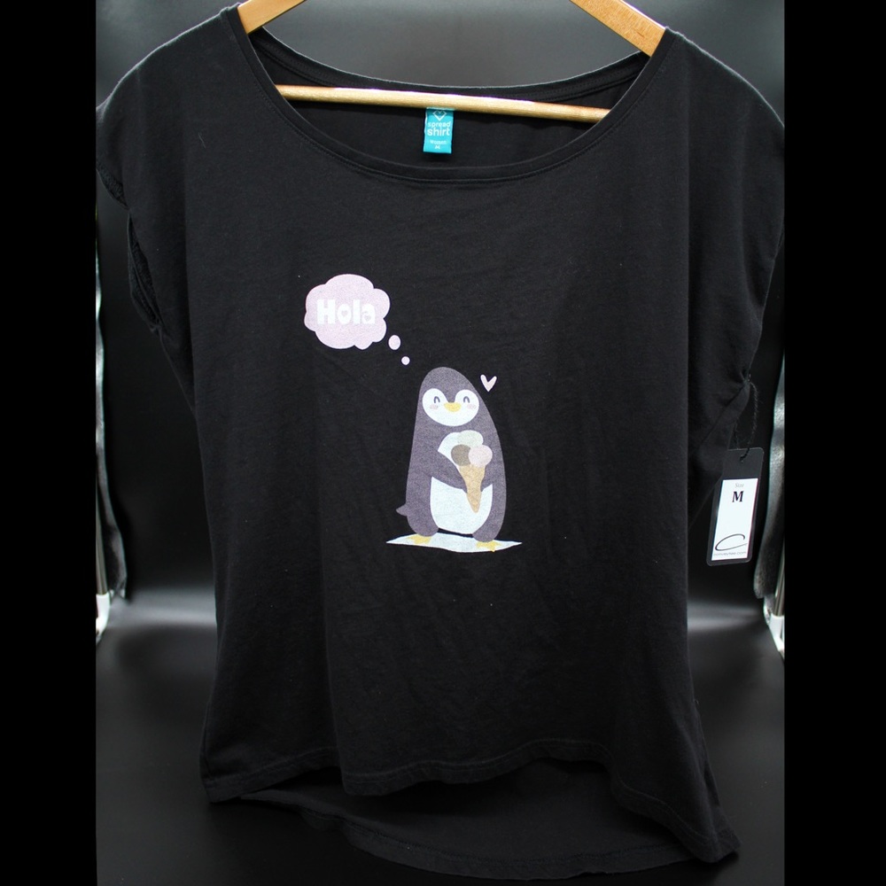 Penguin Roll Cuff T-Shirt